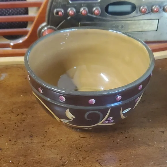 Demdaco Chocolate Berries Cereal Bowl - Picture 1 of 6